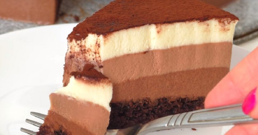 Простой и понятный рецепт, на первый взгляд, сложного торта «Три шоколада»