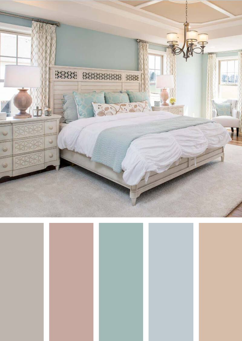 Стильная спальня без дизайнера.12 лучших вариантов цветовой палитры.